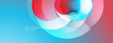 Soyut tasarım özellikleri üst üste biniyor. Mavi kırmızıya geçiş. Minimalist tarz, modern estetik, pürüzsüz gradyanlar sunar.