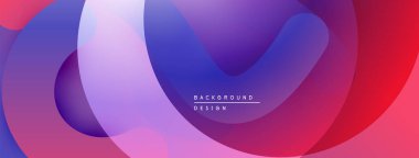 Soyut sıvı şekiller, canlı mor, pembe renkler. Modern tasarım, gradyan katmanlar dinamik görsel efekt yaratır. Mevcut en küçük metin.