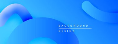 Soyut mavi arkaplan. Pürüzsüz şekiller, dinamik görsel efektler yaratır. Sunumlar ve web siteleri için modern tasarım ögesi.