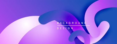 Soyut sıvı şekilleri, canlı mor, mavi gradyanlar. Modern tasarım öğesi, dinamik kompozisyon, pürüzsüz geçişler. Arkaplan dokusu.