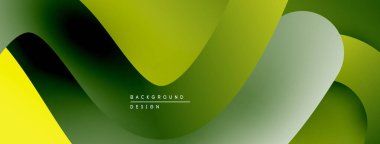Soyut sıvı şekilleri, canlı yeşil renkler, pürüzsüz gradyanlar. Arka planlar ve sunumlar için modern tasarım öğesi. Minimalist estetik.