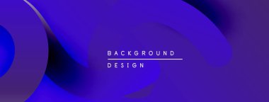 Soyut mor katmanlar akış arkaplanı oluşturur. Metin, kompozisyon içerisindeki arkaplan tasarımını okur. Basit, modern estetik..