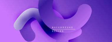 Soyut mor tasarım akışkan şekiller, gradyanlar içerir. Modern estetik, pürüzsüz eğriler dinamik görsel etki yaratır. Minimalist kompozisyon.