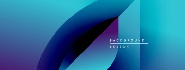 Soyut eğim arkaplanı. Mavi, mor renkler düzgün bir şekilde harmanlanır. Modern tasarım elementleri dinamik görsel etki yaratır. Minimalist metin mevcut.