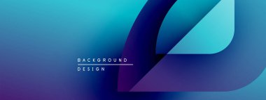 Soyut eğim arkaplanı. Mavi, mor renkler düzgün bir şekilde harmanlanır. Minimalist tasarım metin arkaplan tasarımı içerir. Modern estetik.