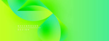 Soyut sıvı şekilleri, canlı yeşil gradyanlar. Modern tasarım, pürüzsüz geçişler, dinamik kompozisyon. Dijital projeler için arkaplan ögesi.