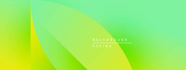 Arkaplanda parlak sarı, yeşil renkler var. Düz kıvrımlar dinamik görsel efekt yaratır. Metin arkaplan tasarımı okur.