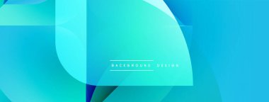 Soyut mavi gradyanlar dinamik şekiller oluştururlar. Modern tasarım teknoloji, yenilik, temiz estetik öneriyor. Minimalist kompozisyon görsel ilgi yaratıyor.