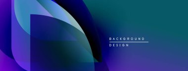 Soyut mavi gradyanlar dinamik şekiller oluştururlar. Modern tasarım elemanları sunumlar ve web siteleri için parlak bir arkaplan oluştururlar. Minimalist estetik.