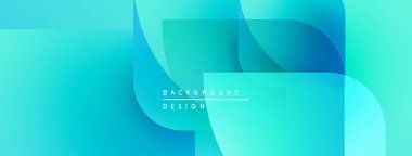 Soyut arka plan akış şekilleri, canlı turkuaz renkler, değişimler. Modern tasarım elementleri dinamik görsel efekt yaratır.