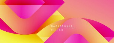 Soyut enerjik tasarım akış şekilleri, gradyanlar. Pembe, sarı renkler kompozisyona hakim. Modern estetik, dinamik görsel etki.