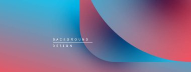 Soyut eğim arkaplanı. Mavi, pembe renkler düzgün bir şekilde harmanlanır. Minimalist tasarım metin arkaplan tasarımı içerir. Modern estetik, canlı renkler.