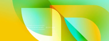 Soyut sıvı şekilleri sarı, yeşil renkleri harmanlıyor. Dinamik bileşim modern görsel etki yaratır. Pürüzsüz gradyanlar yumuşak doku sunar.