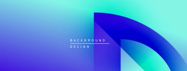 Soyut eğim arkaplanı. Mavi, turkuaz renkler düzgün bir şekilde harmanlanır. Minimalist tasarım metin arkaplan tasarımı içerir. Modern estetik.