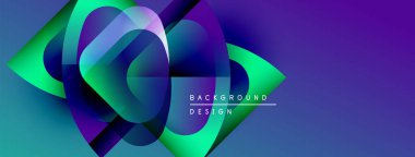 Soyut canlı katmanlar dinamik bileşim yaratır. Değişik renkler harmanlanarak, modern görsel deneyimi oluşturur. Tasarım hareket, derinlik öneriyor.