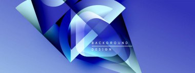 Soyut mavi tasarım dinamik şekiller, gradyanlar içerir. Modern estetik, arka planlar ve sunumlar için uygun. Temiz, canlı kompozisyon.