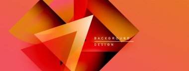 Soyut geometrik şekiller, canlı turuncu renkler, dinamik kompozisyon. Modern tasarım elementleri çarpıcı görsel etki yaratır.