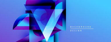 Soyut geometrik şekiller, canlı mavi renkler, eğim etkisi. Modern tasarım elementleri dinamik görsel etki yaratır. Arkaplan dijital sanatı öneriyor.