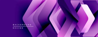 Soyut mor katmanlar dinamik geometrik desen oluşturur. Modern tasarım arka planlar, sunumlar ve dijital sanat için uygundur..