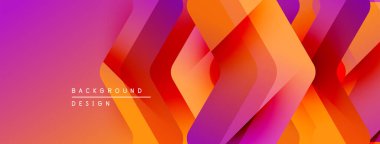 Soyut geometrik katmanlar canlı bir değişim etkisi yaratır. Sıcak renkler kompozisyona hakim, modern tasarımın estetik olduğunu gösteriyor..