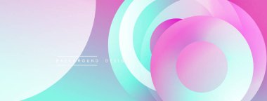 Soyut arkaplan özellikleri üst üste biniyor. Renkler pembe, turkuaz, lavanta. Modern tasarım akıcılığı ve yumuşaklığı çağrıştırıyor..