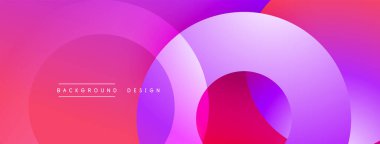 Soyut canlı katmanlar örtüşüyor, dinamik pembe, mor gradyanlar yaratıyor. Arka planlar ve sunumlar için modern tasarım öğesi. Yumuşak geçişler görünür.