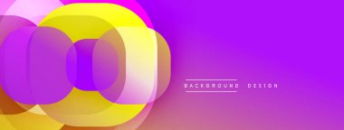 Soyut, enerjik katmanlar dinamik bir değişim etkisi yaratır. Sancaklar, sunumlar ve arka planlar için modern tasarım uygun. Mor, sarı renkler kompozisyona hakim..