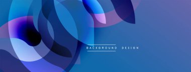 Soyut mavi şekiller dinamik görsel efekt oluşturur. Modern tasarım arka planlar ve sunumlar için uygundur. Yumuşak eğimler derinliği artırır.