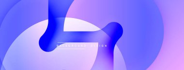 Soyut sıvı şekiller, mor renkler, eğim arkaplanı. Dijital projeler ve sunumlar için modern tasarım öğesi. Yumuşak kıvrımlar, canlı renkler.