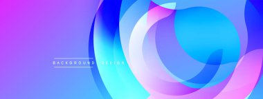 Soyut akışkan şekiller, canlı renklerin karışımı. Mor, mavi renkler dinamik arkaplan tasarımı yaratır. Yumuşak eğimler, modern estetik.