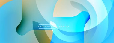 Soyut akışkan şekiller, mavi tonlar baskın. Yumuşak gradyanlar dinamik görsel efekt yaratır. Arka planlar için modern tasarım ögesi.
