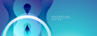 Soyut mavi şekiller örtüşüyor ve dinamik bir değişim etkisi yaratıyor. Minimalist tasarım, özgeçmiş ve sunumlar için uygun. Yumuşak geçişler mevcut.