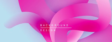 Soyut sıvı şekiller, canlı pembeler, yumuşak maviler modern arka plan yaratır. Minimalist metin arka plan tasarımı okur. Düzen eğimleri kompozisyona hakim.