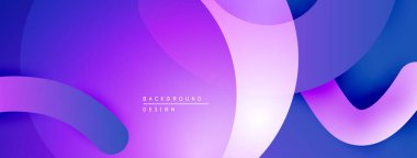 Soyut sıvı şekiller, canlı mor renkler, pürüzsüz gradyanlar. Arka planlar ve sunumlar için modern tasarım öğesi. Minimalist estetik.