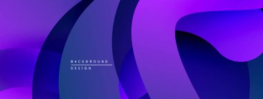 Soyut eğim arkaplanı. Pürüzsüz kıvrımlar, canlı mor renkler modern tasarım yaratır. Minimalist estetik, dinamik kompozisyon.