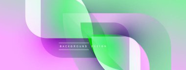 Soyut sıvı şekilleri örtüşür, canlı pembe, yeşil renkler yaratır. Arkaplan ve sunumlar için modern tasarım ögesi.