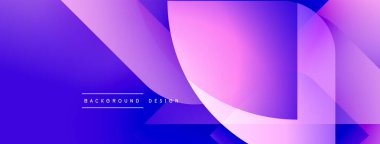 Soyut eğim arkaplanı. Mor, mavi renkler düzgün bir şekilde harmanlanır. Modern tasarım elementleri dinamik görsel efekt yaratır. Minimalist metin mevcut.