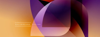 Soyut gradyanlar çakışıyor, dinamik görsel etki yaratıyor. Sıcak renkler, güzel mor renklerle harmanlanır. Modern tasarım ögesi.