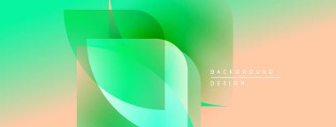 Soyut gradyanlar karışıyor, yumuşak şekiller yaratıyor. Şeftali tonuna açık deniz mavisi geçişi. Metin kaplamalı minimalist tasarım.