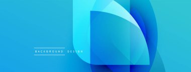 Soyut mavi katmanlar modern tasarım yaratır. Dereceli gölgeler derinlik ve görsel ilgi sunar. Metin arkaplan tasarımı okur.