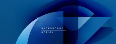 Soyut mavi eğimler dinamik şekiller yaratır. Modern tasarım teknoloji, yenilik, akıcılık öneriyor. Metin kaplamalı minimalist estetik.