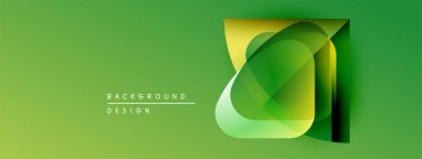 Soyut yeşil katmanlar dinamik görsel efekt yaratır. Modern tasarım, pürüzsüz eğimler, basit kompozisyon. Projeler için arkaplan ögesi.