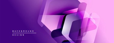 Soyut mor tasarım. Geometrik şekiller, dinamik görsel efekt oluşturur. Arkaplan derinlik katar, modern his katar.