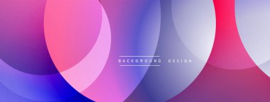 Soyut arkaplan özellikleri üst üste biniyor. Mor, mavi, pembe, beyaz renklerin karışımı dinamik görsel efekt yaratır. Minimalist tasarım.