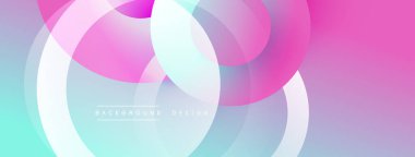 Soyut sıvı şekiller, canlı renklerin karışımı. Modern tasarım, pürüzsüz gradyanlar dinamik görsel efekt yaratır. Arkaplan özellikleri üst üste binen daireler.