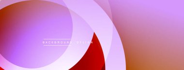 Soyut arkaplan özellikleri üst üste biniyor. Renkler kırmızı, mor, pembe, turuncu. Metin elementli minimalist tasarım.