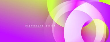 Soyut, enerjik bir arkaplan. Pürüzsüz gradyanlar, üst üste binen şekiller dinamik görsel efekt yaratır. Modern tasarım elemanları.