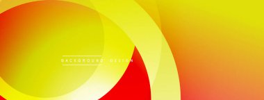 Soyut gradyanlar örtüşüyor, parlak sarı, turuncu, kırmızı renkler yaratıyor. Minimalist tasarım metin arkaplanı, tasarım içerir. Yumuşak geçişler kompozisyona hakim..
