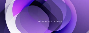 Soyut mor tasarım, dinamik görsel efekt yaratan, akan katmanlar içerir. Çeşitli projeler için modern arkaplan.