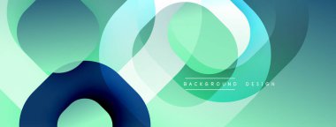 Soyut sıvı şekiller, havalı renk paletleri. Üst üste binen daireler dinamik arkaplan tasarımı yaratır. Minimalist estetik, modern his.
